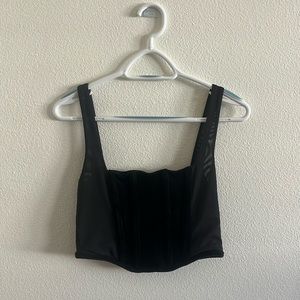 Forever 21 Velvet Corset Bra